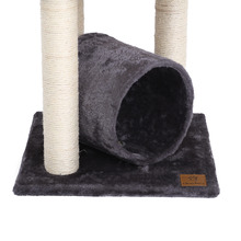 Charcoal Lite 3 Tier Cat Tree with Scratching Post